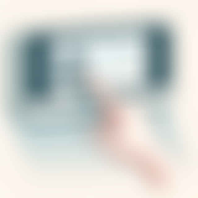 Selecting fan speed on Medify air purifier touchscreen
