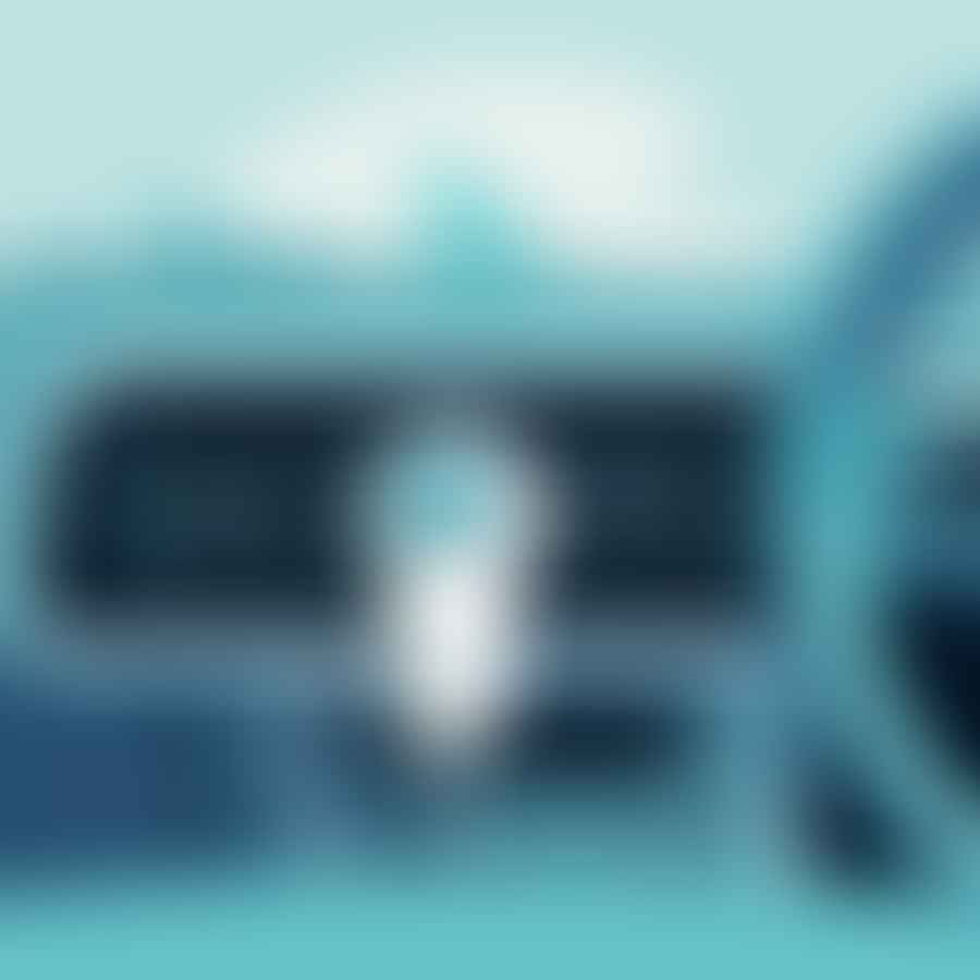 Car air purifier plugged into a car's USB port